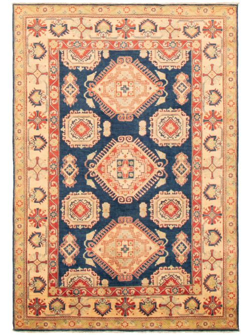 Afghan Finest Ghazni 6'5" x 9'5" Hand-knotted Wool Rug 