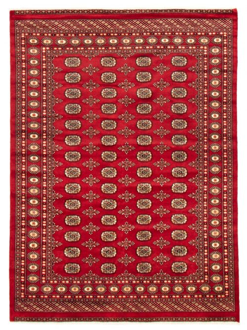 Pakistani Finest Peshawar Bokhara 6'3" x 8'6" Hand-knotted Wool Rug 