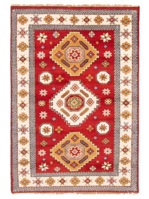 Indian Royal Kazak 5'4" x 7'9" Hand-knotted Wool Rug 