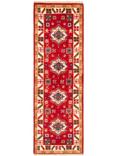 Indian Royal Kazak 2'8" x 8'0" Hand-knotted Wool Rug 