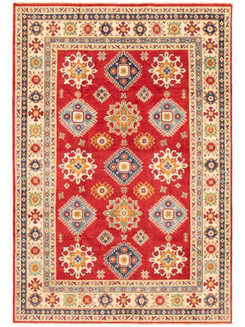 Afghan Finest Ghazni 6'3" x 9'1" Hand-knotted Wool Rug 