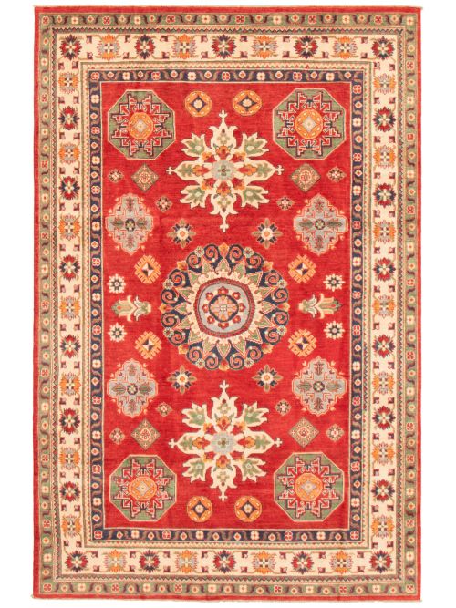 Afghan Finest Ghazni 6'2" x 9'5" Hand-knotted Wool Rug 
