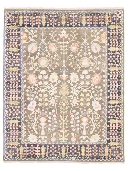 Indian Heritage 7'8" x 10'2" Hand-knotted Silk, Wool Rug 