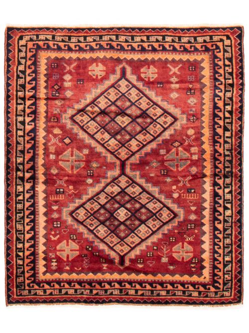 Persian Style 4'11" x 5'9" Hand-knotted Wool Rug 