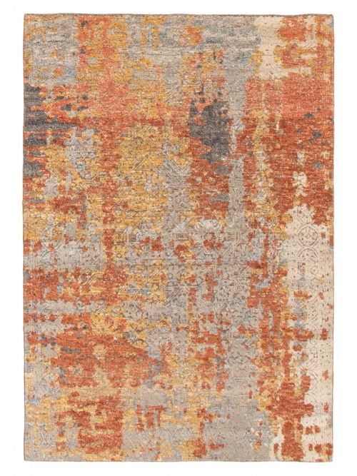 Indian Loreto 5'3" x 7'7" Hand-knotted Wool Rug 