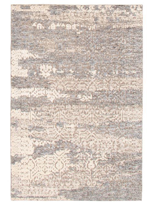 Indian Loreto 5'1" x 7'8" Hand-knotted Wool Rug 