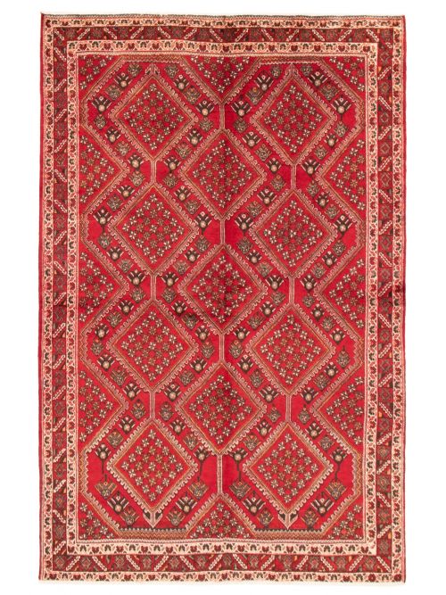 Persian Style 6'4" x 9'10" Hand-knotted Wool Rug 