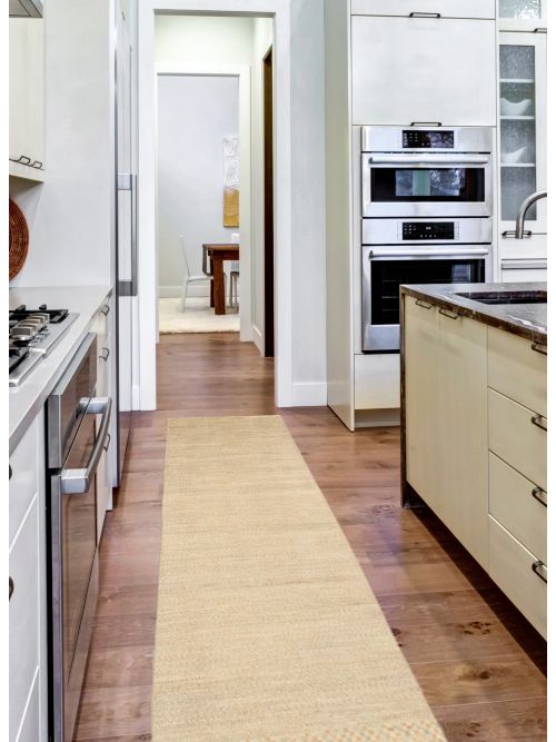 Pakistani Pak Finest Gabbeh 2'6" x 10'3" Hand-knotted Wool Khaki Rug