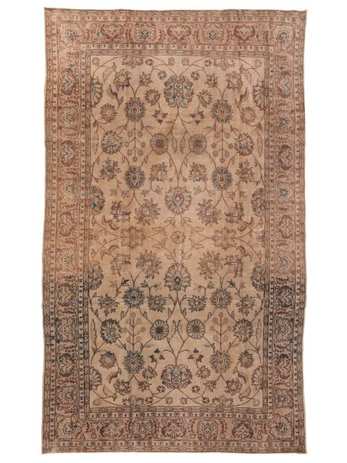 Turkish Melis Vintage 6'5" x 10'10" Hand-knotted Wool Rug 