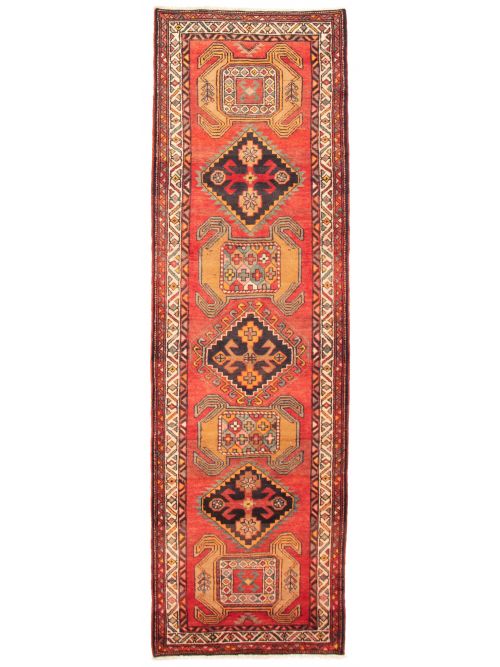 eCarpet Gallery Large Area Rug for Living Room Bedroom 346073 Hand-Knotted Wool Rug Kalista Flat-Weaves & Kilims Red Kilim 7'9 x 9'8 