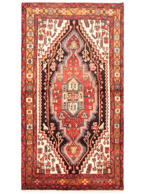 Persian Syle 4'2" x 7'10" Hand-knotted Wool Rug 
