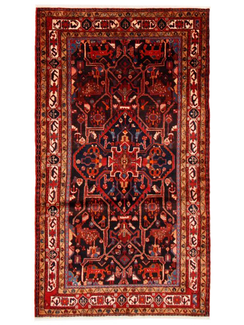 Persian Nahavand 5'2" x 9'6" Hand-knotted Wool Rug 