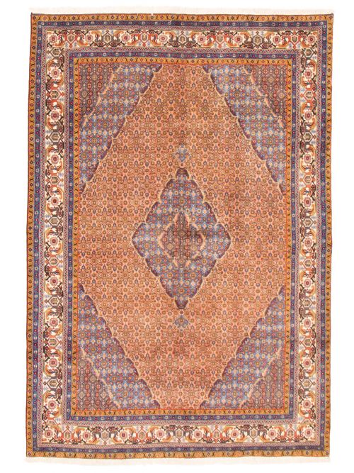 Persian Ardabil 6'7" x 9'7" Hand-knotted Silk, Wool Rug 