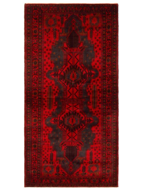 Afghan Teimani 3'7" x 6'11" Hand-knotted Wool Rug 