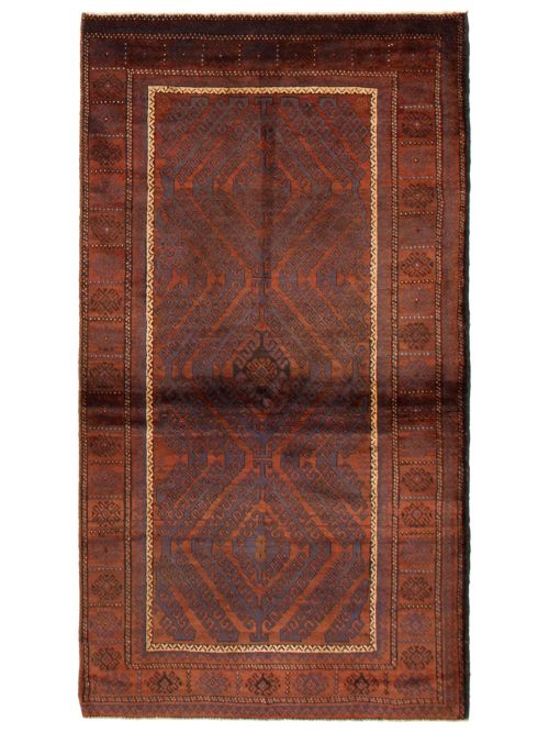 Afghan Teimani 3'7" x 6'6" Hand-knotted Wool Rug 