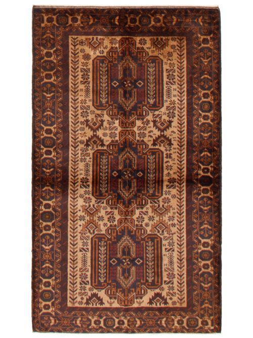 Afghan Teimani 3'6" x 6'2" Hand-knotted Wool Rug 