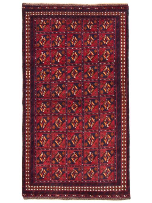 Afghan Royal Baluch 3'7" x 6'7" Hand-knotted Wool Rug 