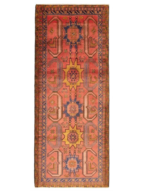 Persian Style 4'11" x 12'0" Hand-knotted Wool Rug 