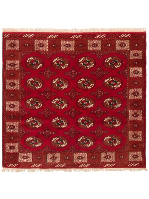 Turkmenistan Turkman 6'5" x 6'8" Hand-knotted Wool Rug 
