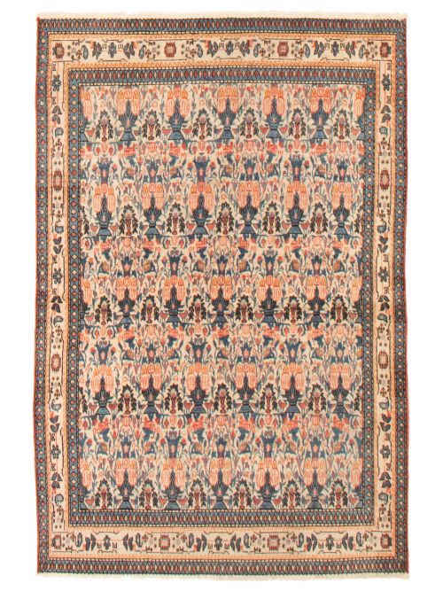 Persian Style 4'5" x 6'8" Hand-knotted Wool Rug 