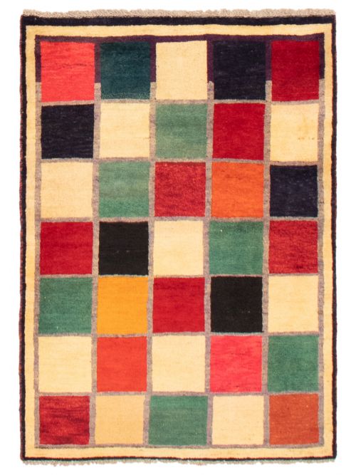 Indian Kashkuli Gabbeh 3'3" x 4'8" Hand-knotted Wool Rug 