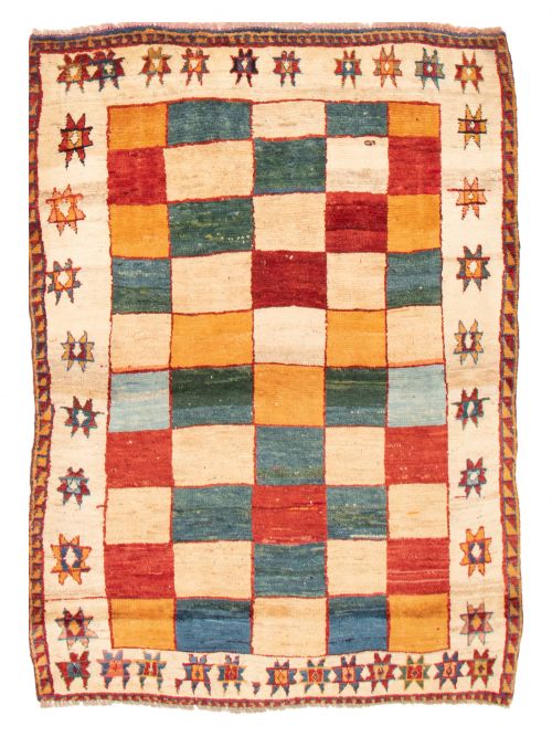 Indian Kashkuli Gabbeh 4'11" x 7'2" Hand-knotted Wool Rug 