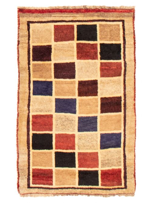 Indian Kashkuli Gabbeh 2'11" x 4'8" Hand-knotted Wool Rug 