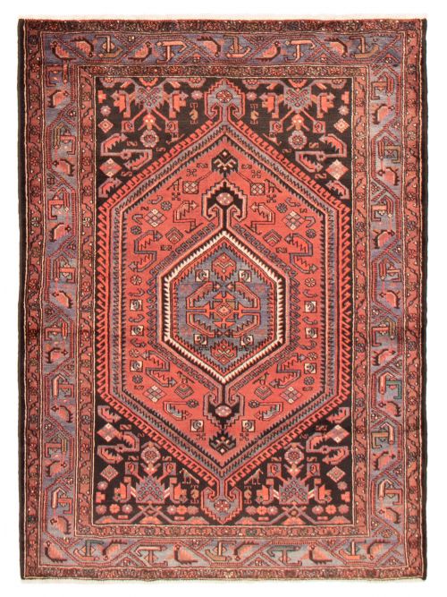 Persian Zanjan 4'11" x 7'1" Hand-knotted Wool Rug 