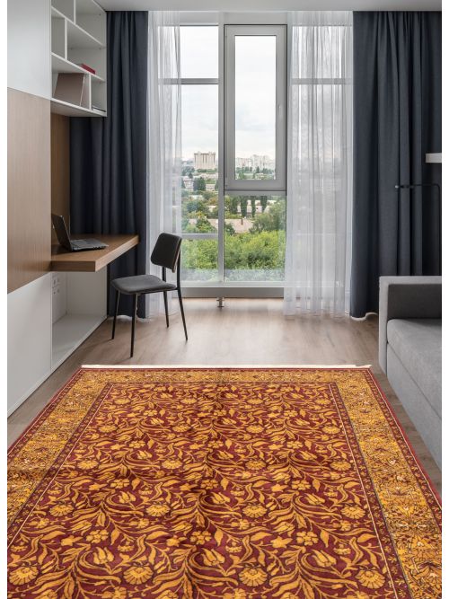 Pakistani Double Knot 6'1" x 8'10" Hand-knotted Wool Rug 
