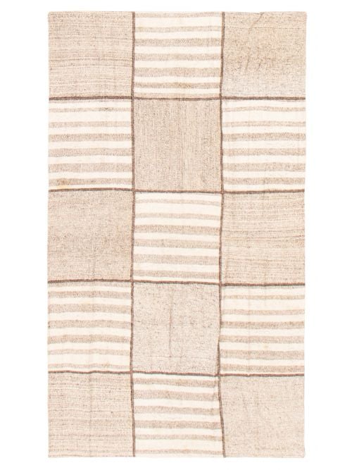 Turkish Moldovia Patch 3'11" x 6'6" Flat-Weave Wool Tapestry Kilim 