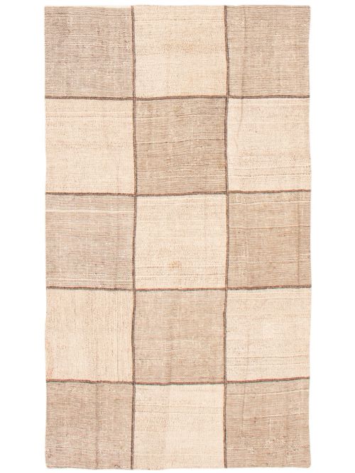 Turkish Moldovia Patch 4'0" x 6'7" Flat-Weave Wool Tapestry Kilim 