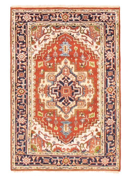 Indian Serapi Heritage 3'11" x 5'10" Hand-knotted Wool Rug 