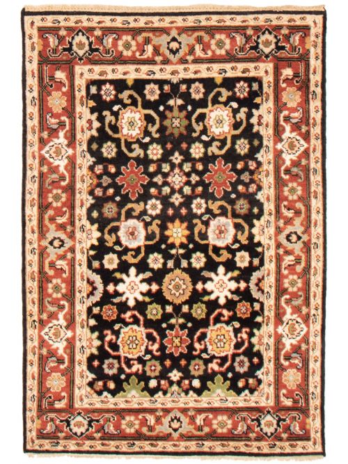 Indian Serapi Heritage 4'1" x 6'2" Hand-knotted Wool Rug 