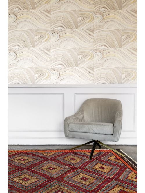 Turkish Konya 5'11" x 11'0" Flat-Weave Wool Tapestry Kilim 