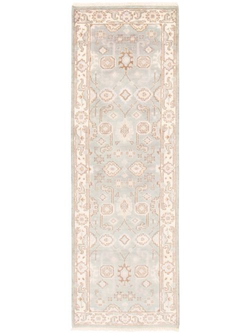 Indian Royal Oushak 2'7" x 7'11" Hand-knotted Wool Rug 