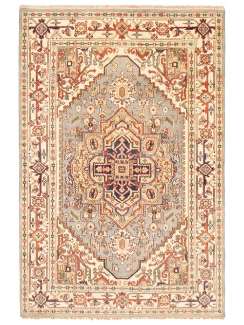 Indian Serapi Heritage 5'10" x 8'10" Hand-knotted Wool Rug 