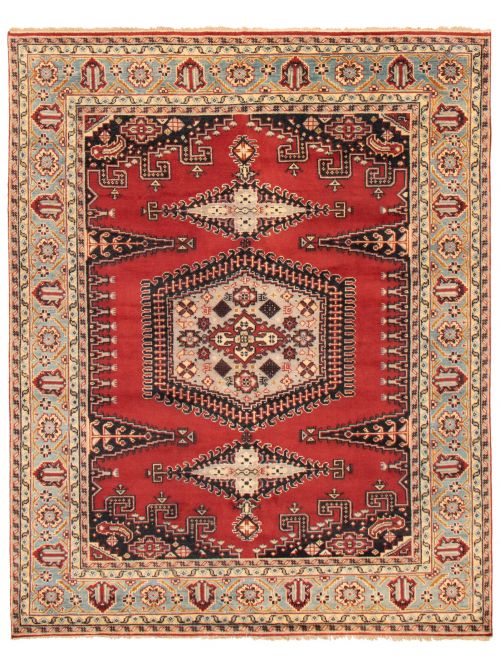 Bedroom Hand-Knotted eCarpet Gallery Large Area Rug for Living Room 319812 Pako Vintage Overdyed Brown Rug 6'2 x 9'1 