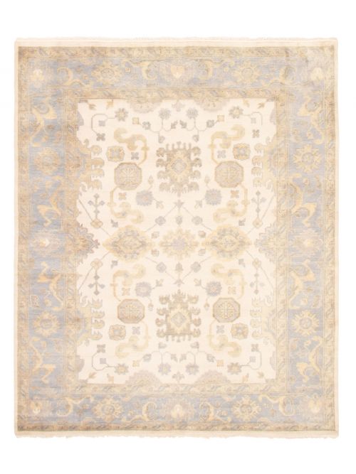 Indian Royal Oushak 8'2" x 9'10" Hand-knotted Wool Rug 