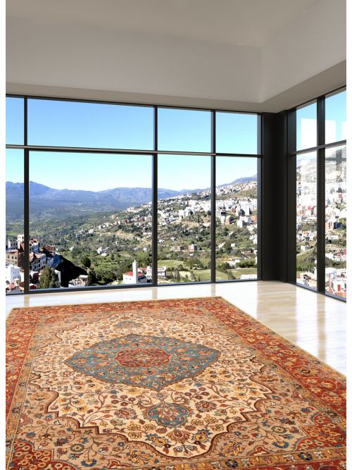 Indian Jules-Sultane 7'11" x 9'10" Hand-knotted Wool Rug 