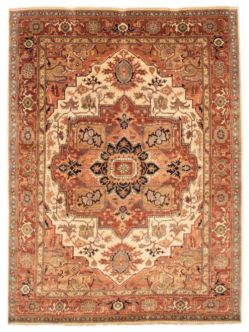 Indian Jules-Sultane 8'11" x 12'2" Hand-knotted Wool Rug 