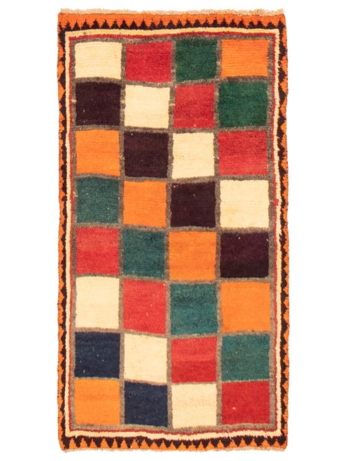Persian Style Kashkuli Gabbeh 2'10" x 5'6" Hand-knotted Wool Rug 
