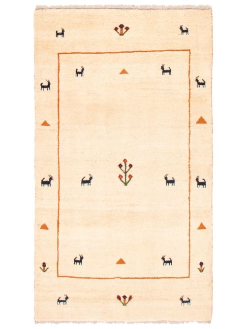 Persian Style Kashkuli Gabbeh 3'6" x 6'2" Hand-knotted Wool Rug 