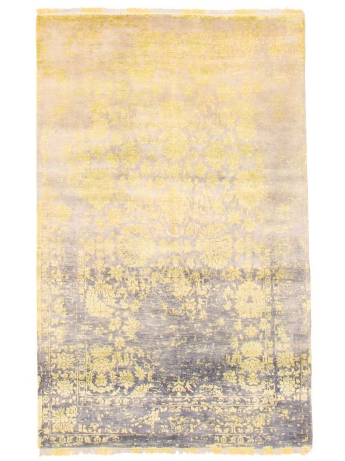 Indian Finest Agra Jaipur 5'1" x 8'2" Hand-knotted Wool Rug 