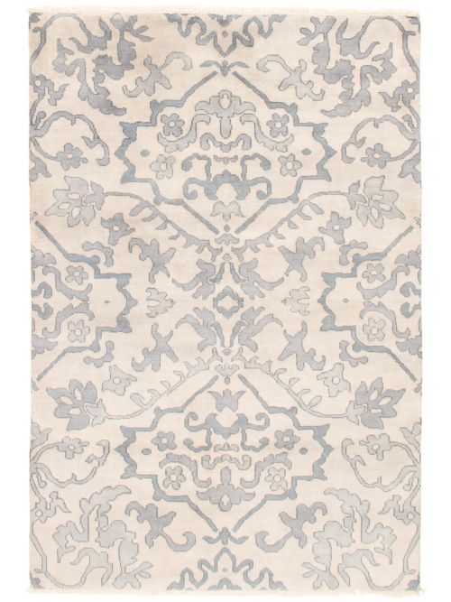 Indian Royal Oushak 5'0" x 8'6" Hand-knotted Wool Rug 