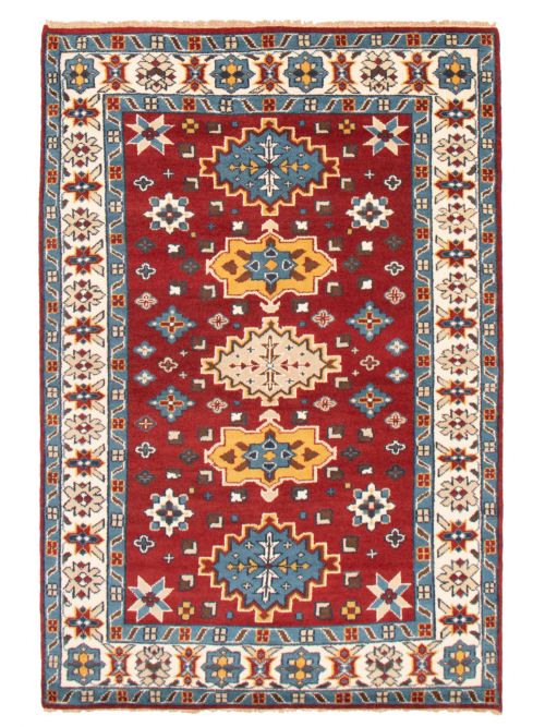 Indian Royal Kazak 6'4" x 9'4" Hand-knotted Wool Rug 