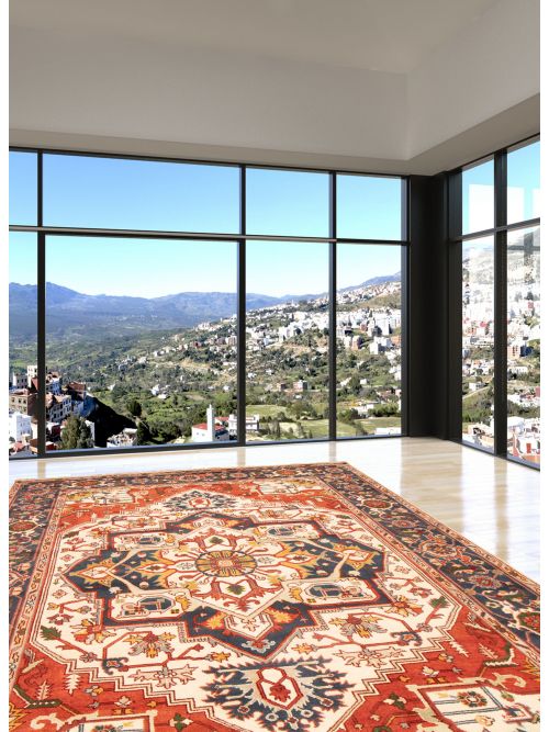 Indian Serapi Heritage 9'1" x 13'11" Hand-knotted Wool Rug 