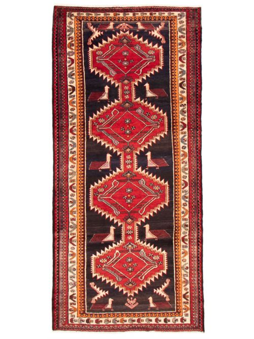 Persian Style 4'3" x 9'10" Hand-knotted Wool Rug 