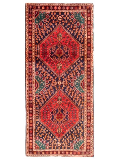 Persian Style 4'5" x 9'11" Hand-knotted Wool Rug 
