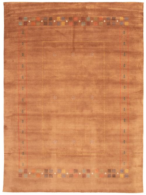 Indian Kashkuli Gabbeh 8'8" x 11'10" Hand Loomed Wool Rug 