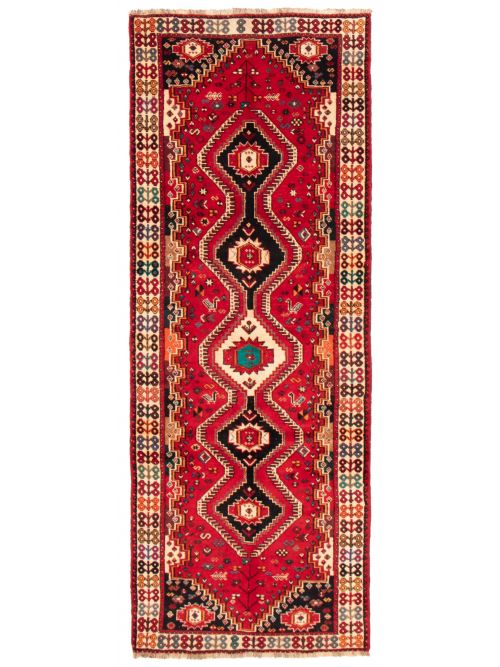 Persian Style 4'1" x 11'1" Hand-knotted Wool Rug 